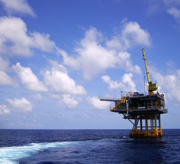 Rig in the ocean